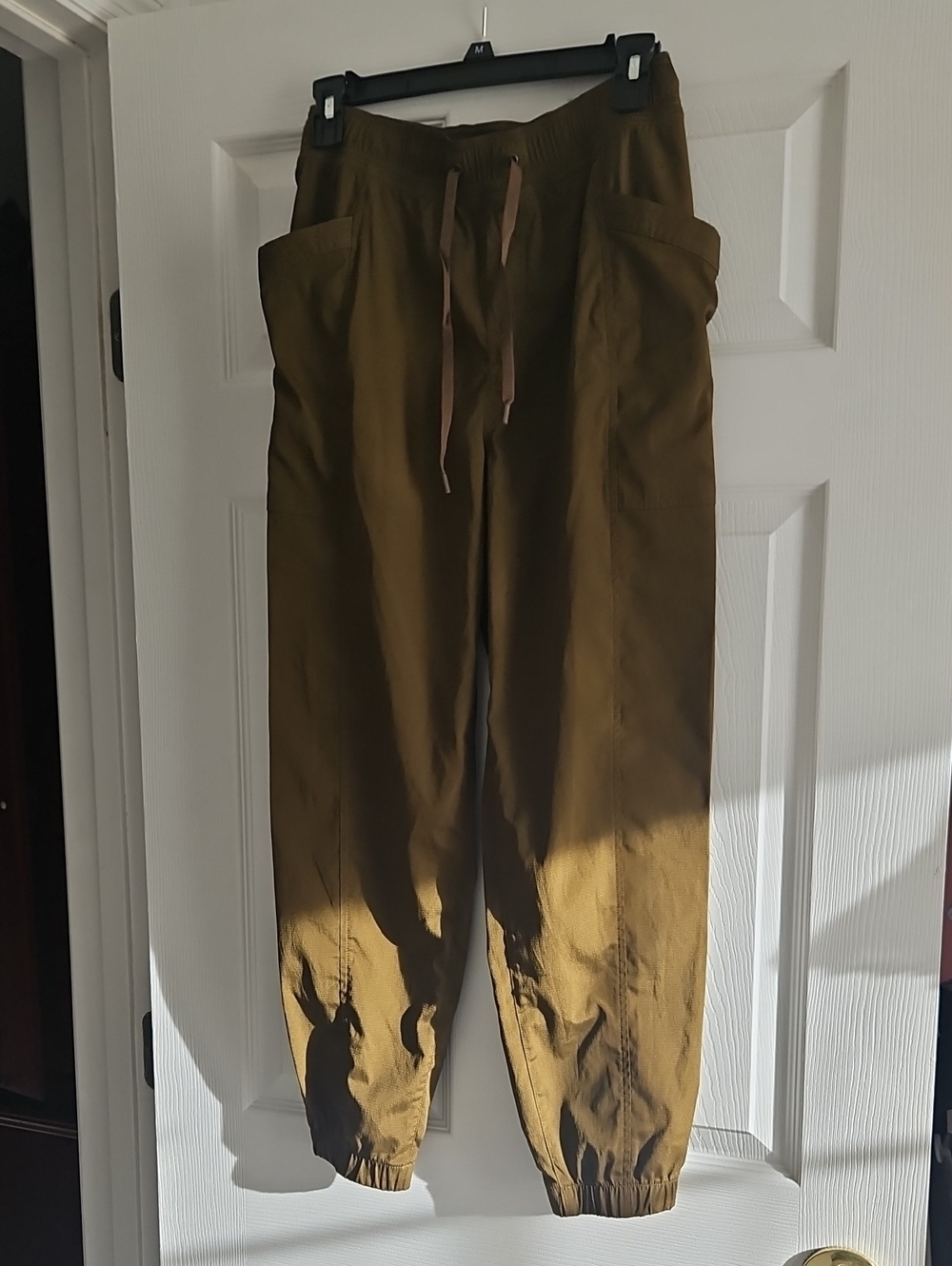 Eddie Bauer Brown With An Undertone Of Olive Green Drawstring Ankle Pants